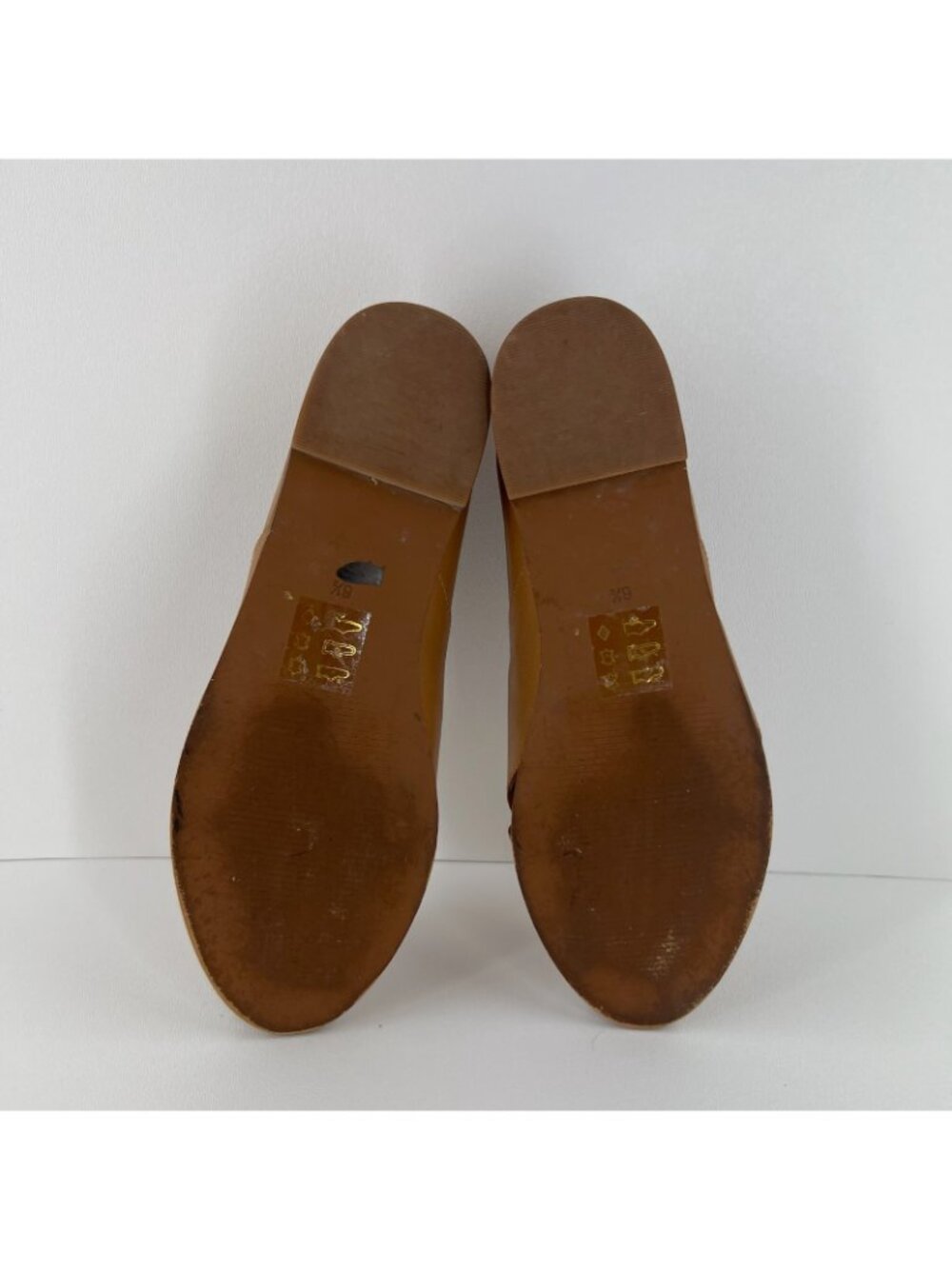 Madewell Blaine Crisscross Flat Shoes Womens 6.5 Peep Toe Slip On Leather Brown - Picture 10 of 12